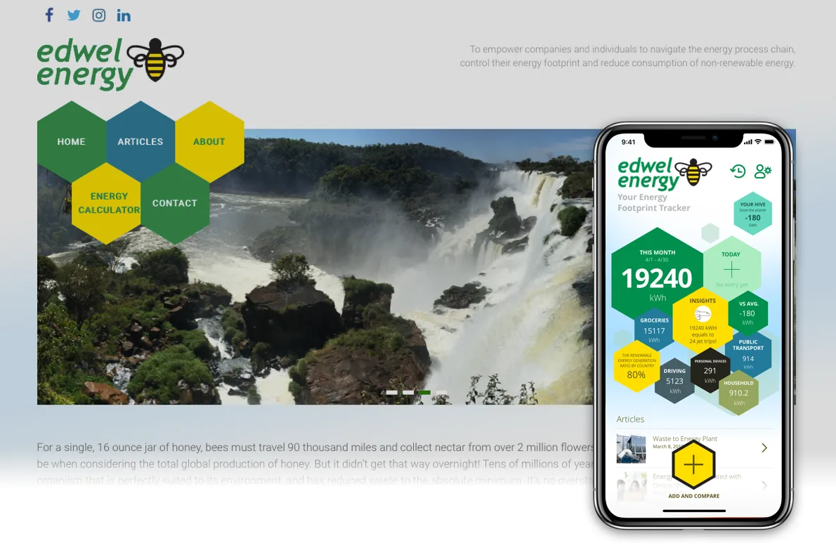 Client Case Study: Energy Footprint Tracker App