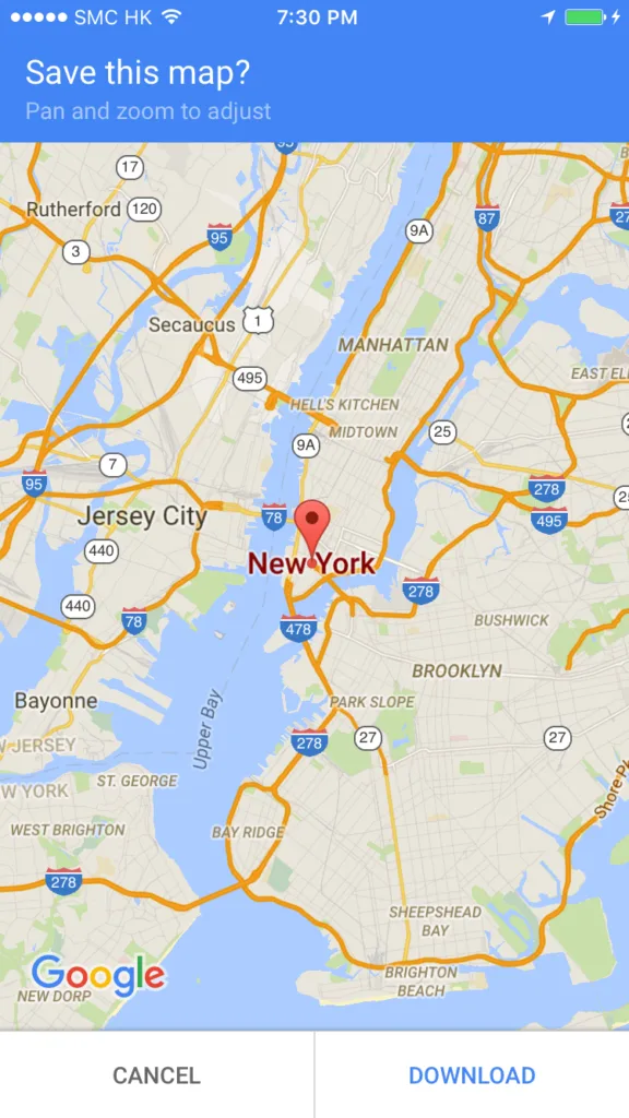 Google Map makes good use of state cache