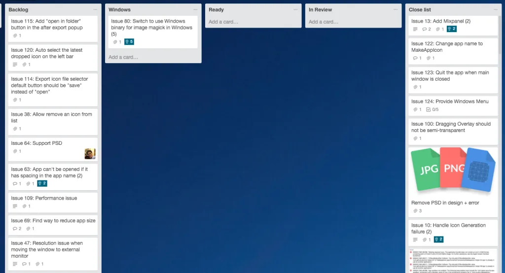 Trello project Management Screenshots