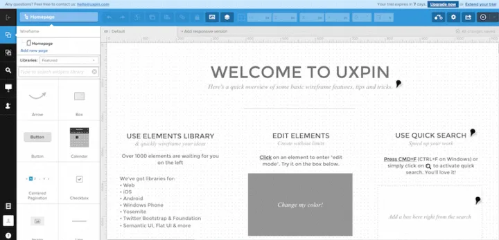 Uxpin can be used online