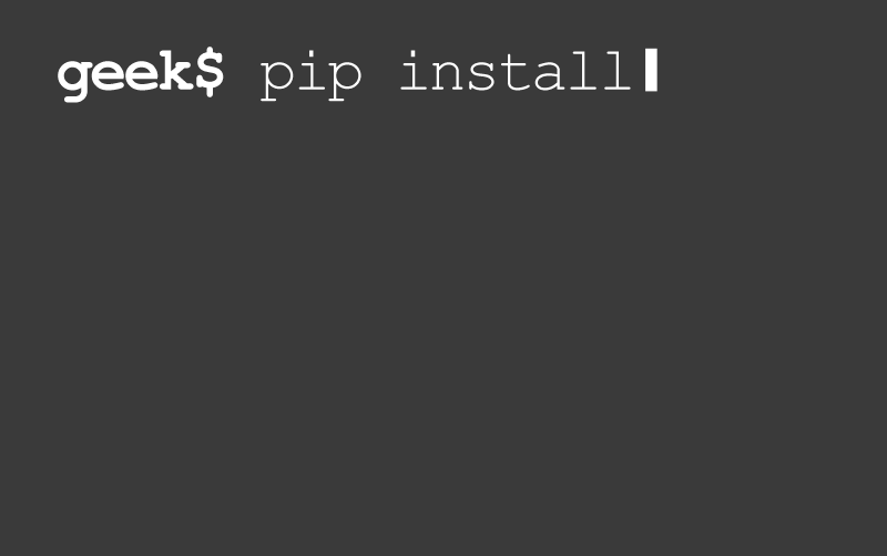 pip install