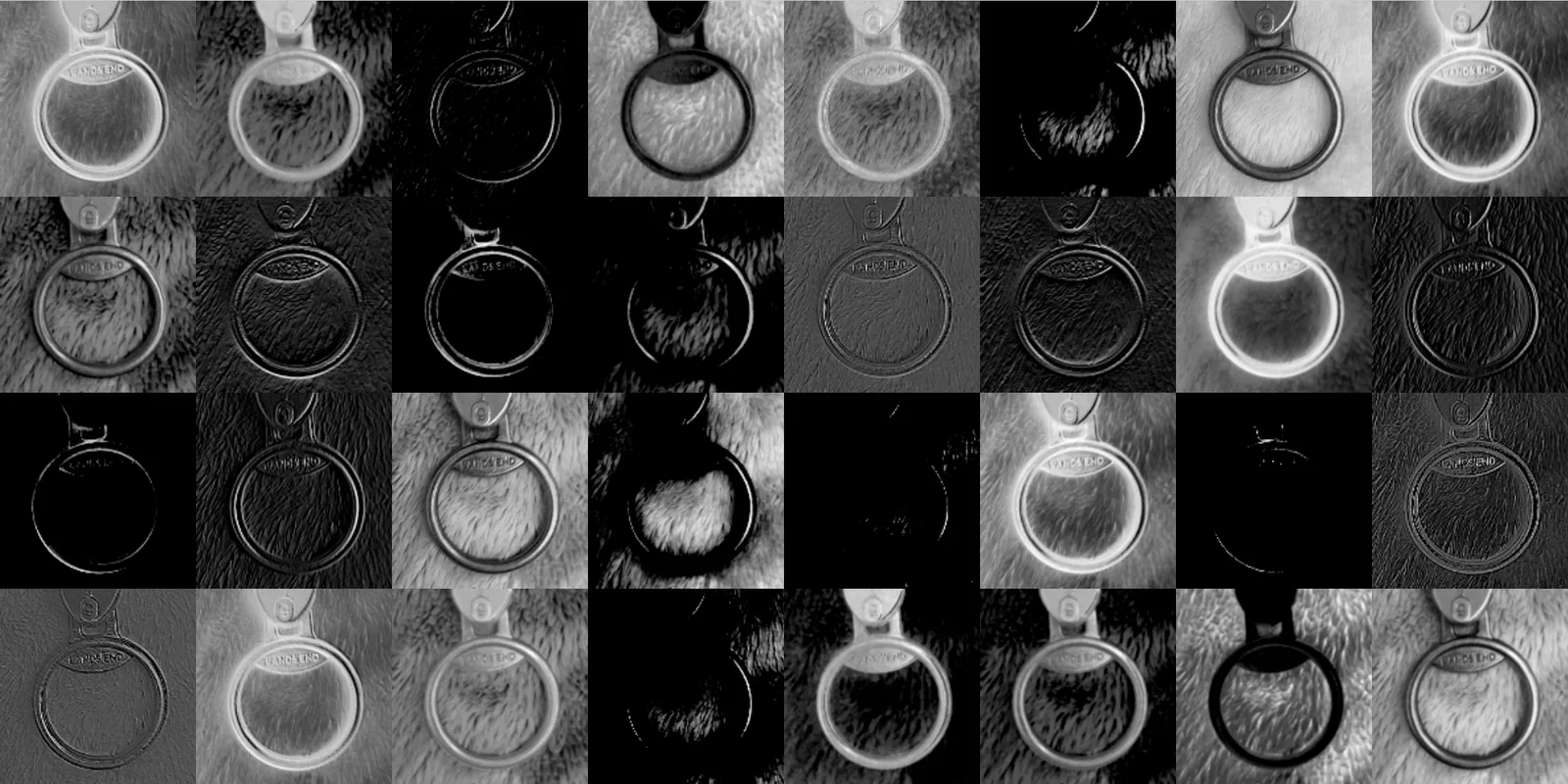 Output image at stage A